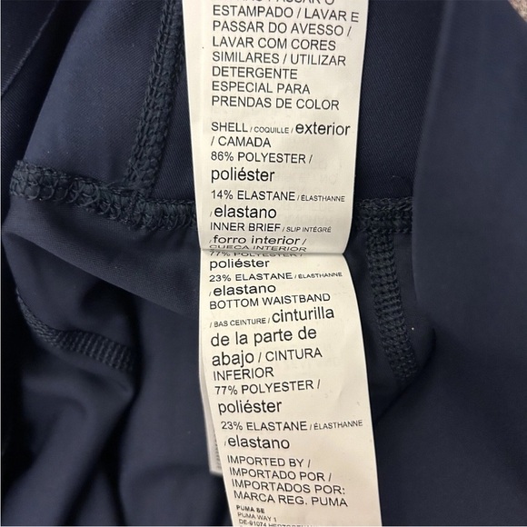 Puma Women's Love Golf Skort Size L Navy Power Shape UPF 50+ Stretch NWT $75 - Picture 15 of 16